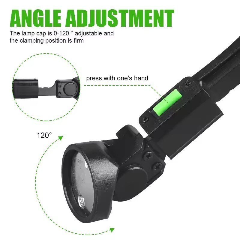 Magnetic USB Rechargeable Goose Flashlight LED Hands Free Neck Light