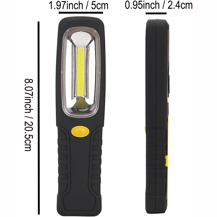 Cheapest COB Trouble Lamp Battery Powered Flashlight with Magnetic and Hook LED Work Light