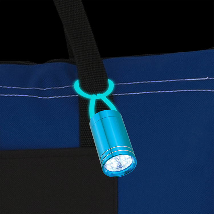 Glow In The Dark Aluminum  LED Loop Flashlight