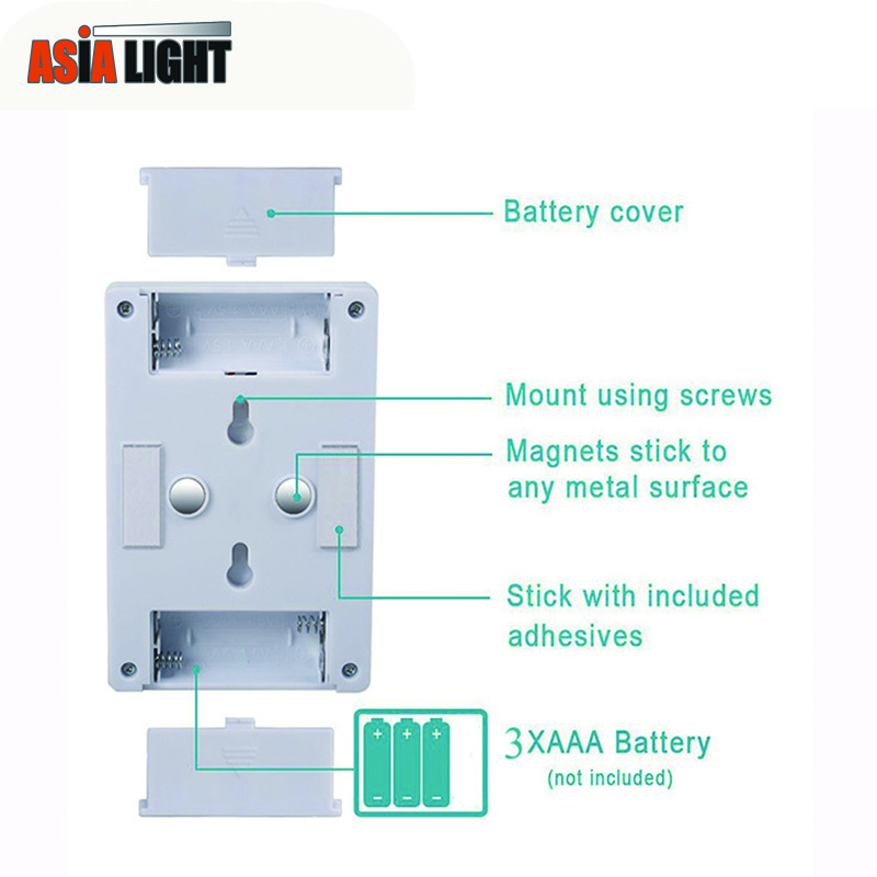 Battery Operated Cordless Wireless COB Light Switch