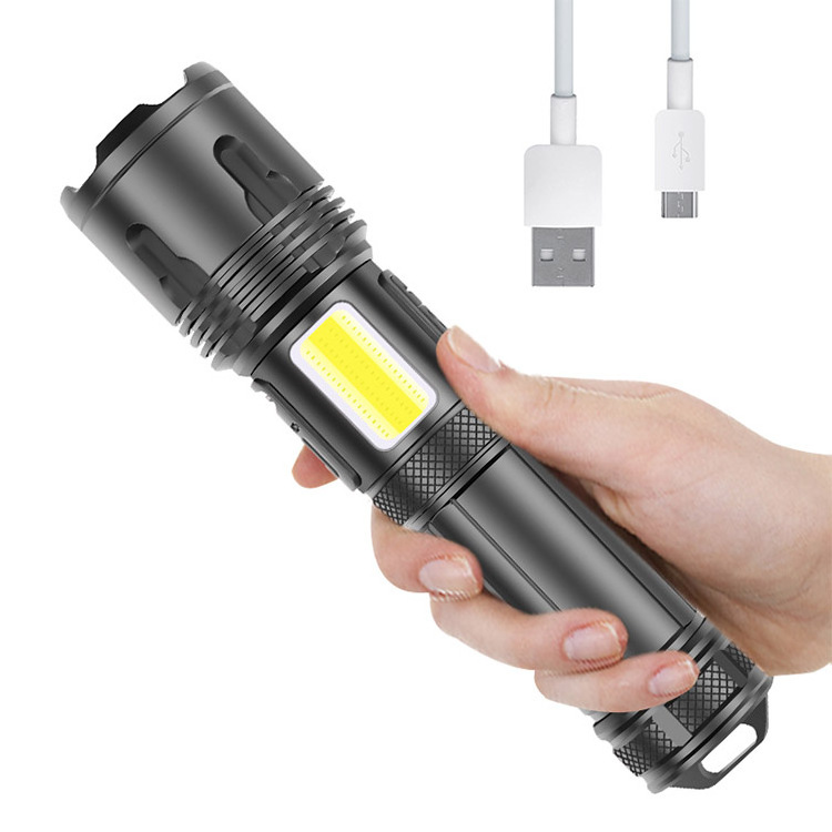 Tactical Taschenlampe 5000 Lumen COB Focus Torch Night Hunting XHP99 Rechargeable Flashlight