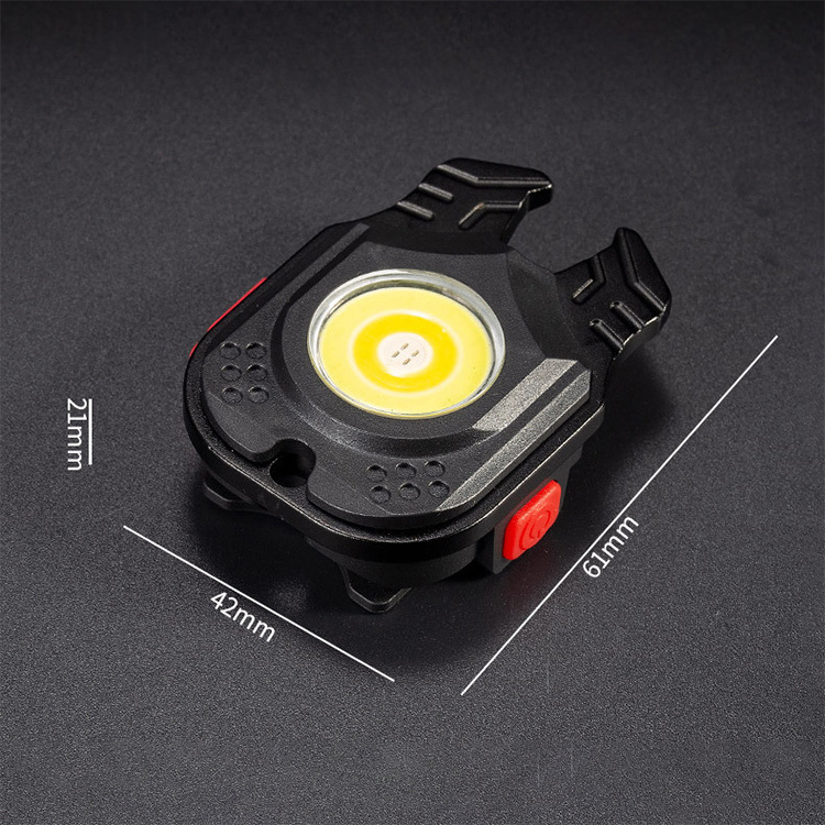 Rechargeable Magnetic 500 Lumen Small Mini COB LED Keychain Work Light