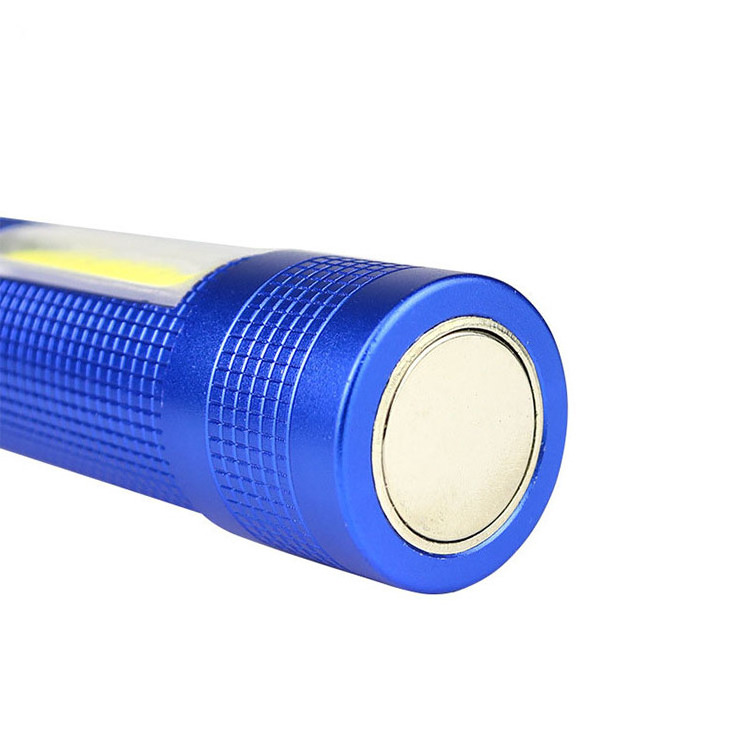 2024 New Rechargeable and Red Warning  Aluminum Alloy LED Emergency Flashlight