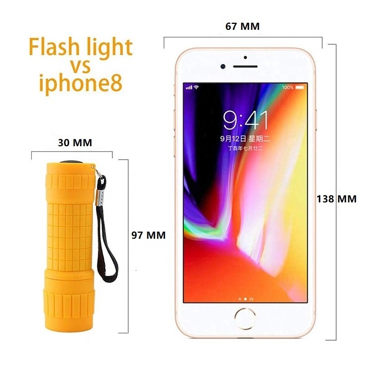 New Portable COB LED Flashlight 1W COB LED Torch