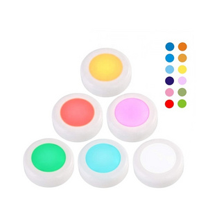 LED Wireless Remote Control RGB Puck  Lights