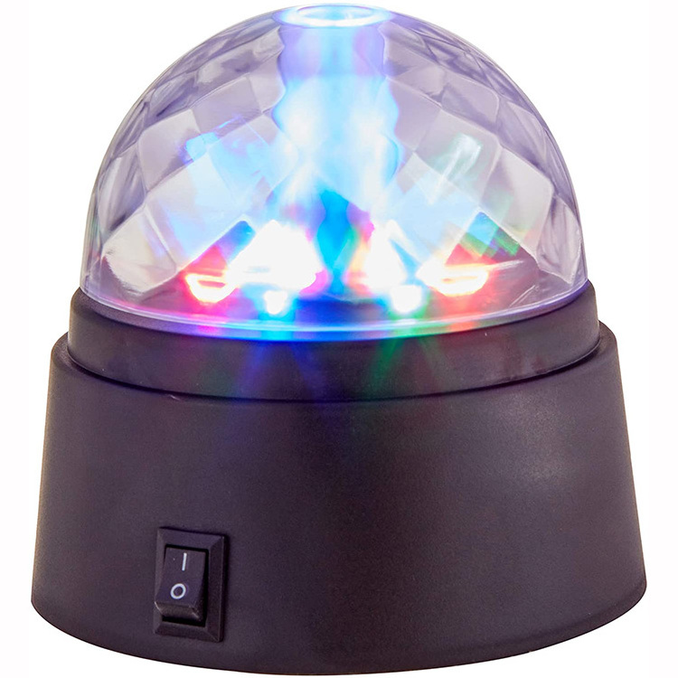 Dome Battery-Operated Rotatingl Spinninig LED Party Disco Light