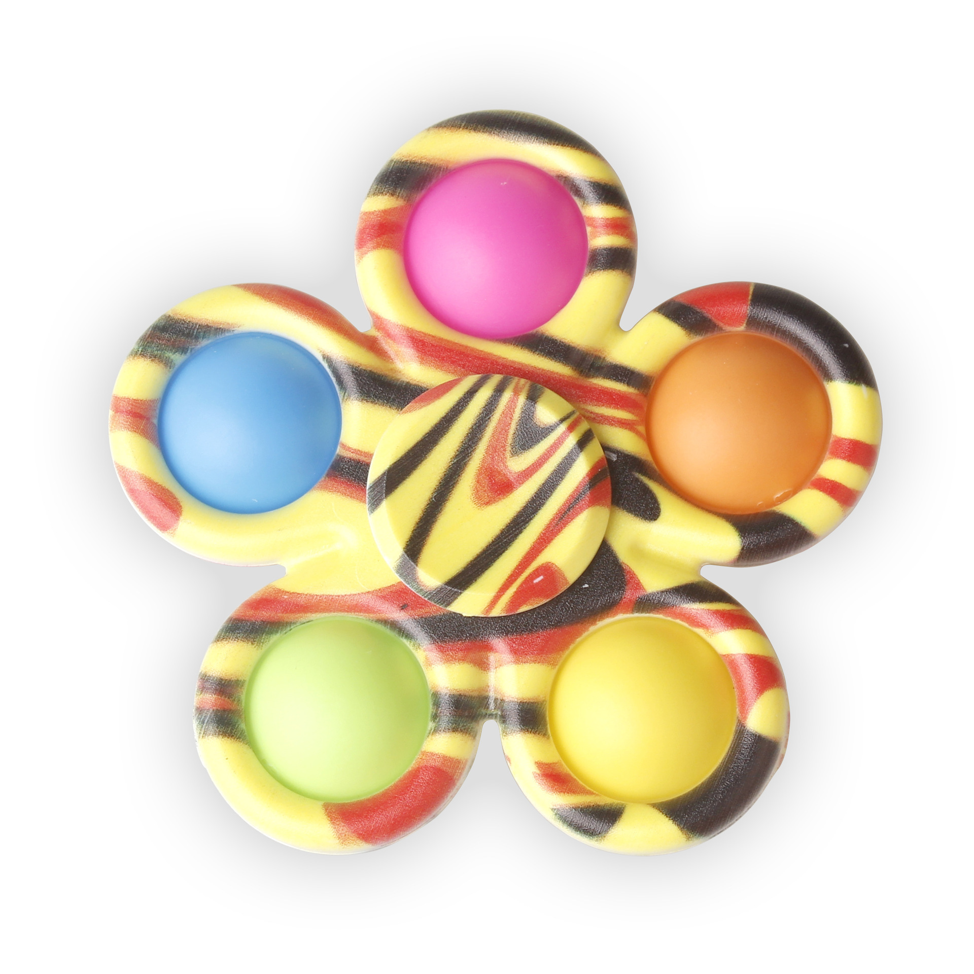 Pop Fidget Spinner Easter Basket Stuffers Push Tie Dye Simple Popper Fidget Spinners Bulk Sensory Toy Easter Gift Party Favor