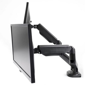 Gas Spring Mount Dual Monitor Computer Stand/Holder Adjustable Monitor Swing Arm Bracket for 10"-30" Screen