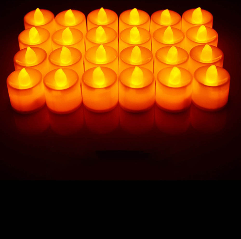 Flameless Tea Light Candle Artificial Battery Operated Candles Bulk Big Diameter Flickering