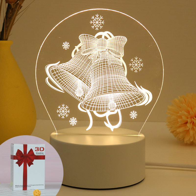 Modern Custom LED Acrylic Lamp Gift Table Lamp Night Light 3D USB Promotional Night Light Acrylic Lamp