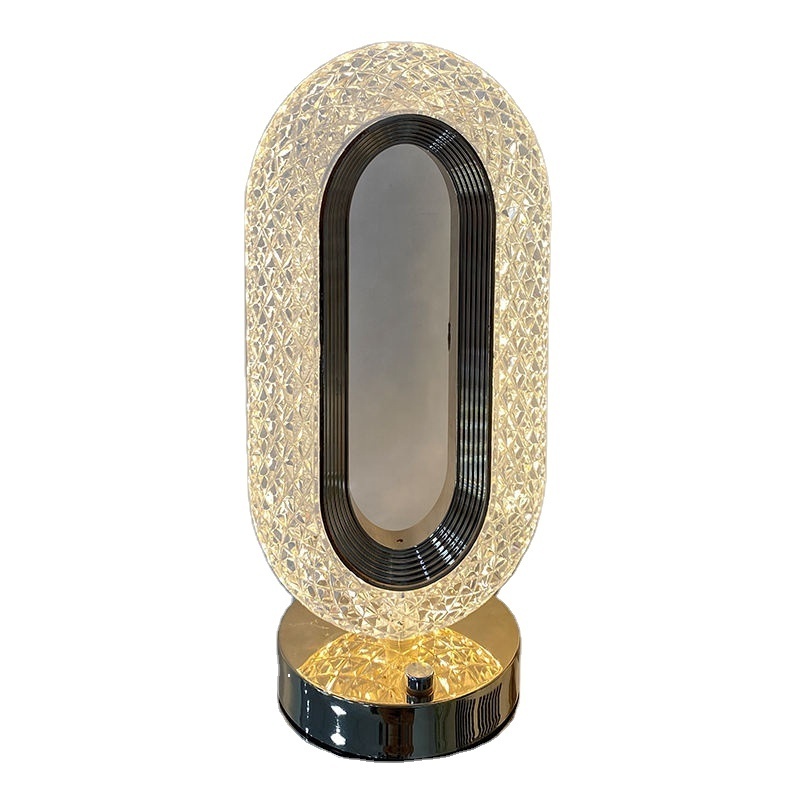 Morden Style Luxury Led Touch Modern Crystal Table Lamp For Bedroom Restaurant Bar