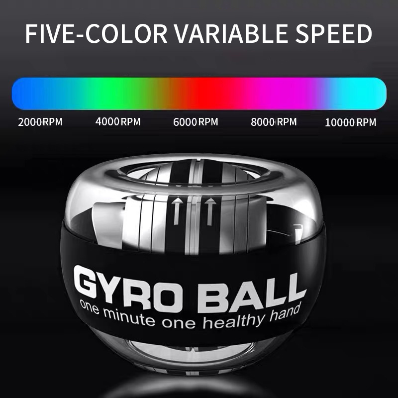 Forearm Exerciser Gyroball Wrist Exerciser 5 Led Gym Forearm Power Wrist Gyro Ball Storage Rack