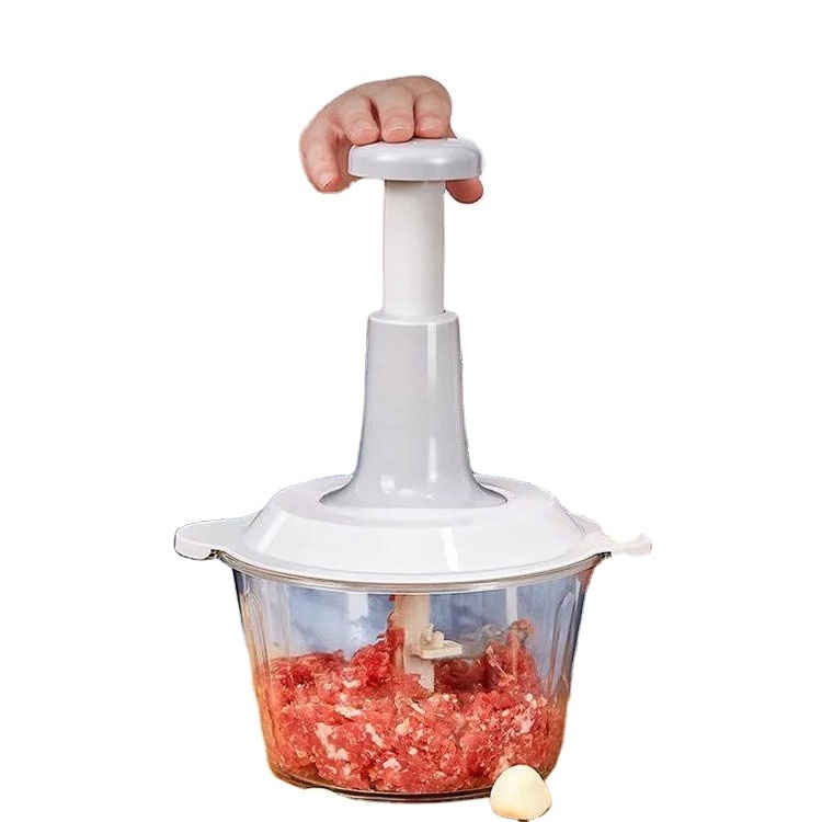 Kitchen accessories stainless steel multifunctional handheld food chopper meat grinder vegetable onion press