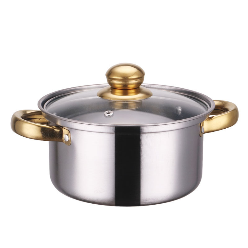 2023 Hot Sale Wholesale Factory Outlet Stainless Steel Stock 12 Pieces Cookware Sets Soup Pots Casseroles Cooking Pot Sets