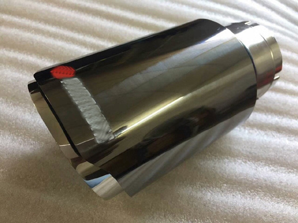 Universal High Quality Tip Carbon style Gold Nature Black Blue Chrome Auto Exhaust Tip For Akrapovic