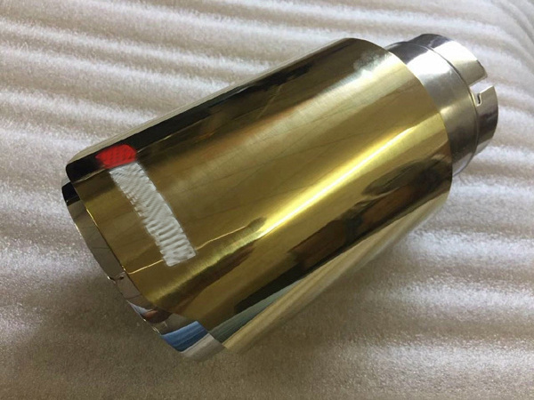 Universal High Quality Tip Carbon style Gold Nature Black Blue Chrome Auto Exhaust Tip For Akrapovic