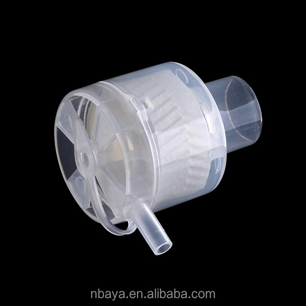 Disposable medical tracheotomy tube HME filter with O2 and suction port with CE ISO MDR certificate customized branding package