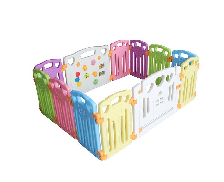 Popular Double Security Door Lock Children's Play Fence Portable Kids' Playpens