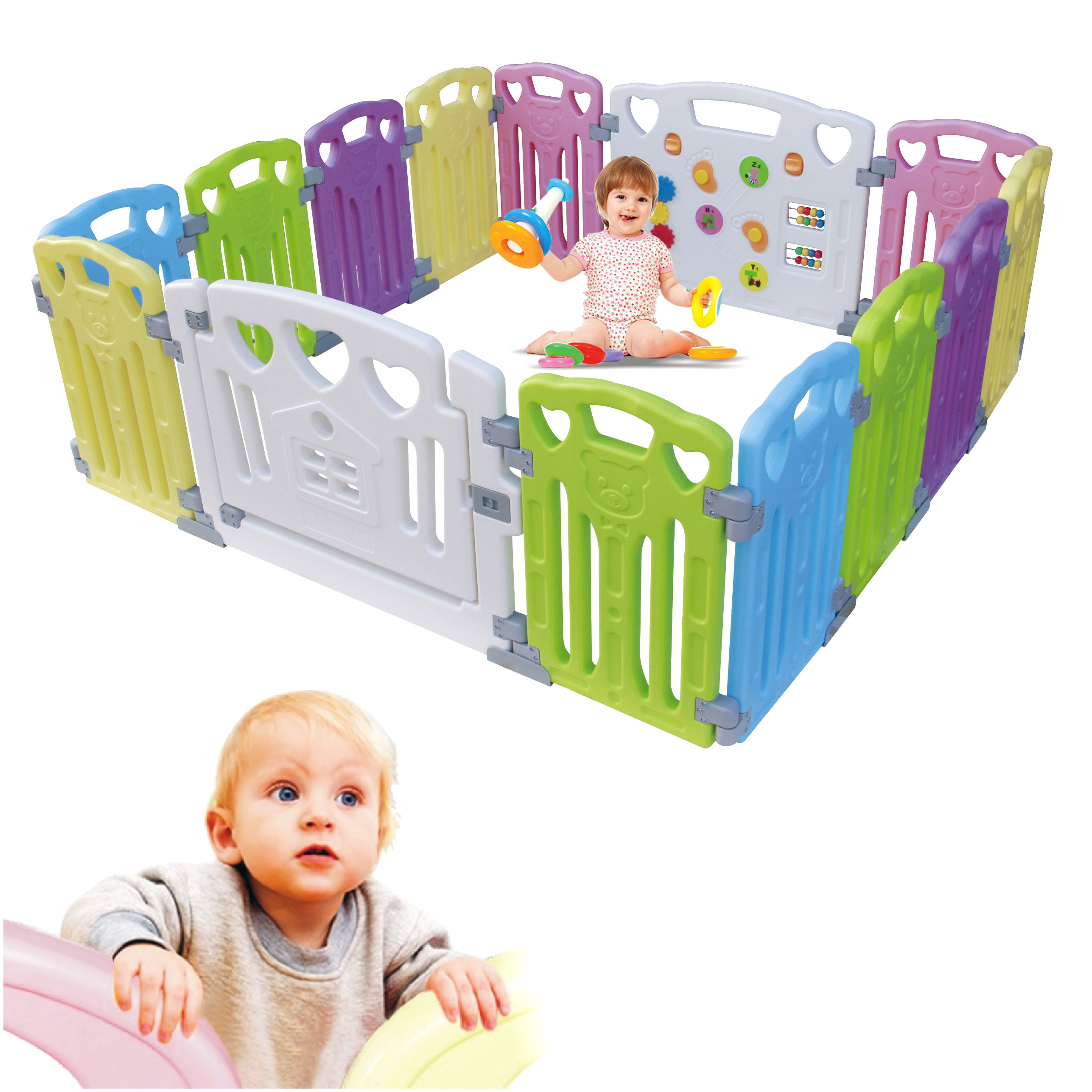 2024 Wholesale Price Can Be Customized Color Safety Plastic Baby Playpen