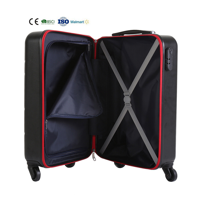 RPET Recycled Material 100% Recycled Plastic Material PET Hard Shell Custom Design ABS Rolling Suitcase Luggage