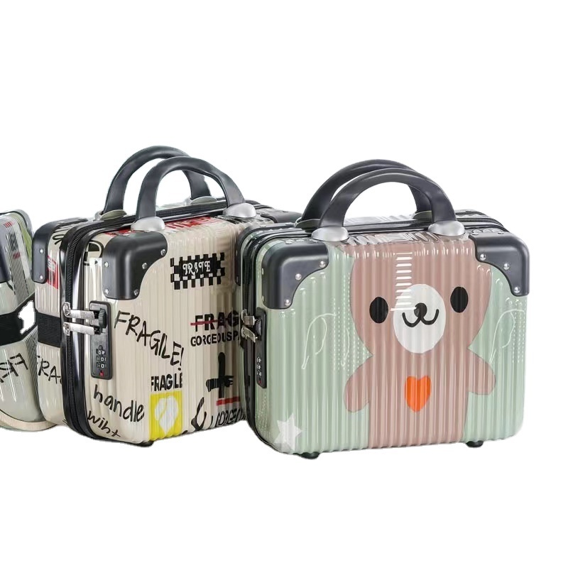 Travel Storage Bag Trolley Luggage Portable Organizer Mini Suitcase Packaging Box ABS Luggage Travelling Bags