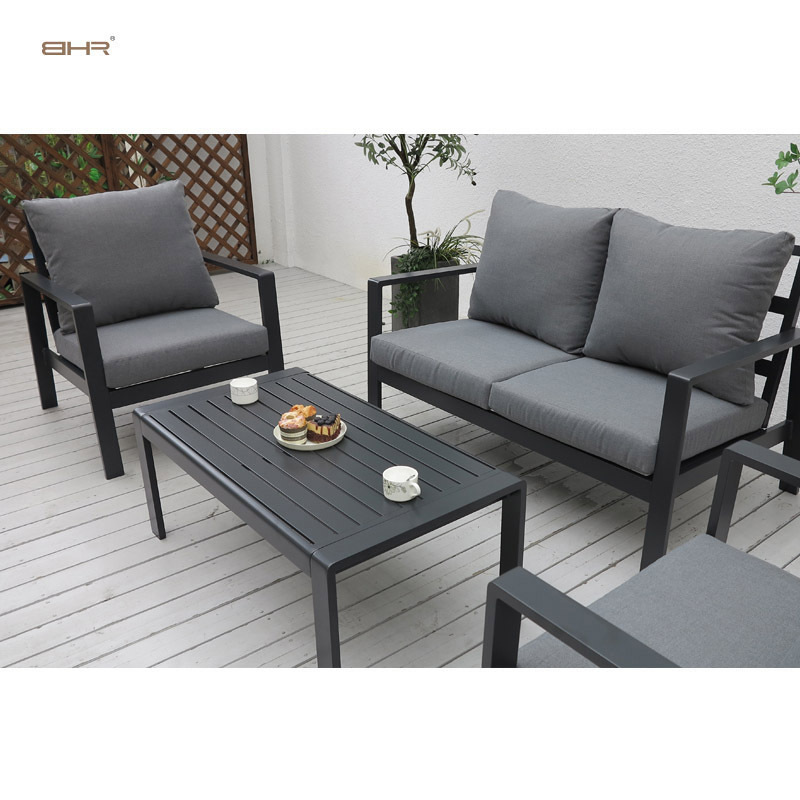 BHR Cast Aluminum Metal Garden Furniture Patio Conversation Furniture Set Garden Furniture