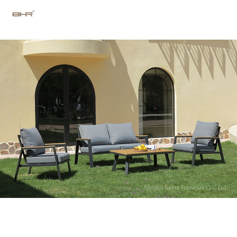 BHR Outdoor sofa aluminum Sectional sofa Garden sofas Patio furniture set outdoor furniture garden set Metal KD frame