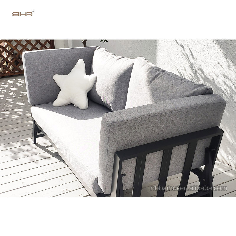 BHR Modern Design Adjustable Garden Furniture Sofa Sun Lounge Sofa Bed Loveseat Garden Sofa