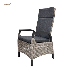 BHR outdoor chairs for restaurant recliner rattan  dining chair reclining  upholstered lounge ergonomic chair