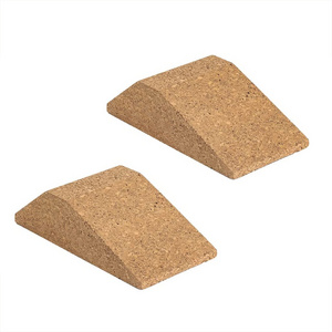 New Hot Cork Squat Wedge Block (Pair), Non-Slip Squat Ramp, Heel Elevated Squat