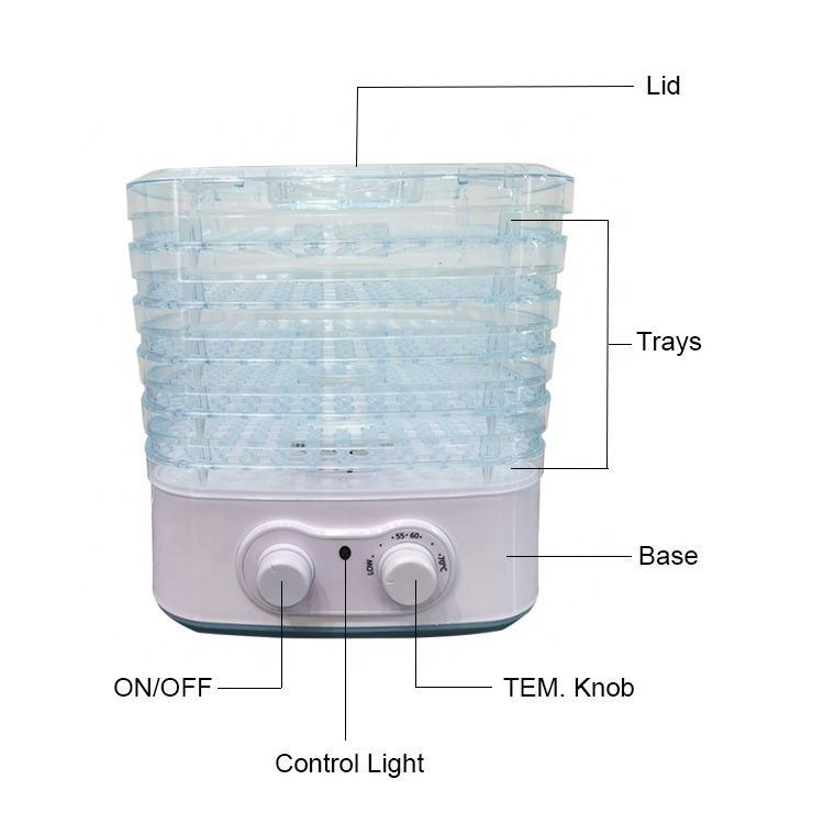 Mini Small Round Home Food Dehydrator For Fruit Vegetable Dryer House hold Beef Jerky Drying Machine Banana Dryer