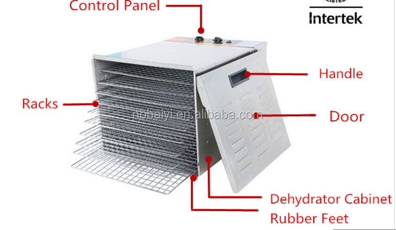 Ningbo Supplier Industrial Fruit Dehydrator/ Food Dryer/ Food Dehydrator Item No is BY1140