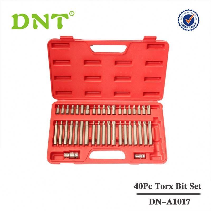 wholesale 40pc mechanical tools for automobile and Torx Bit and socket set T50 T25 T30 T40