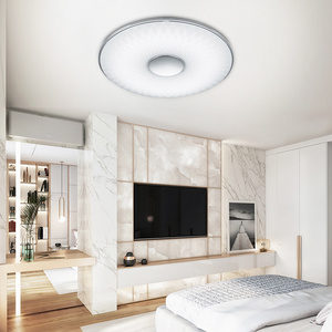 Clearance price D800mm Modern Acrylic Lotus Lines Cover Dimming Led Ceiling Lights For Bedside Bedroom