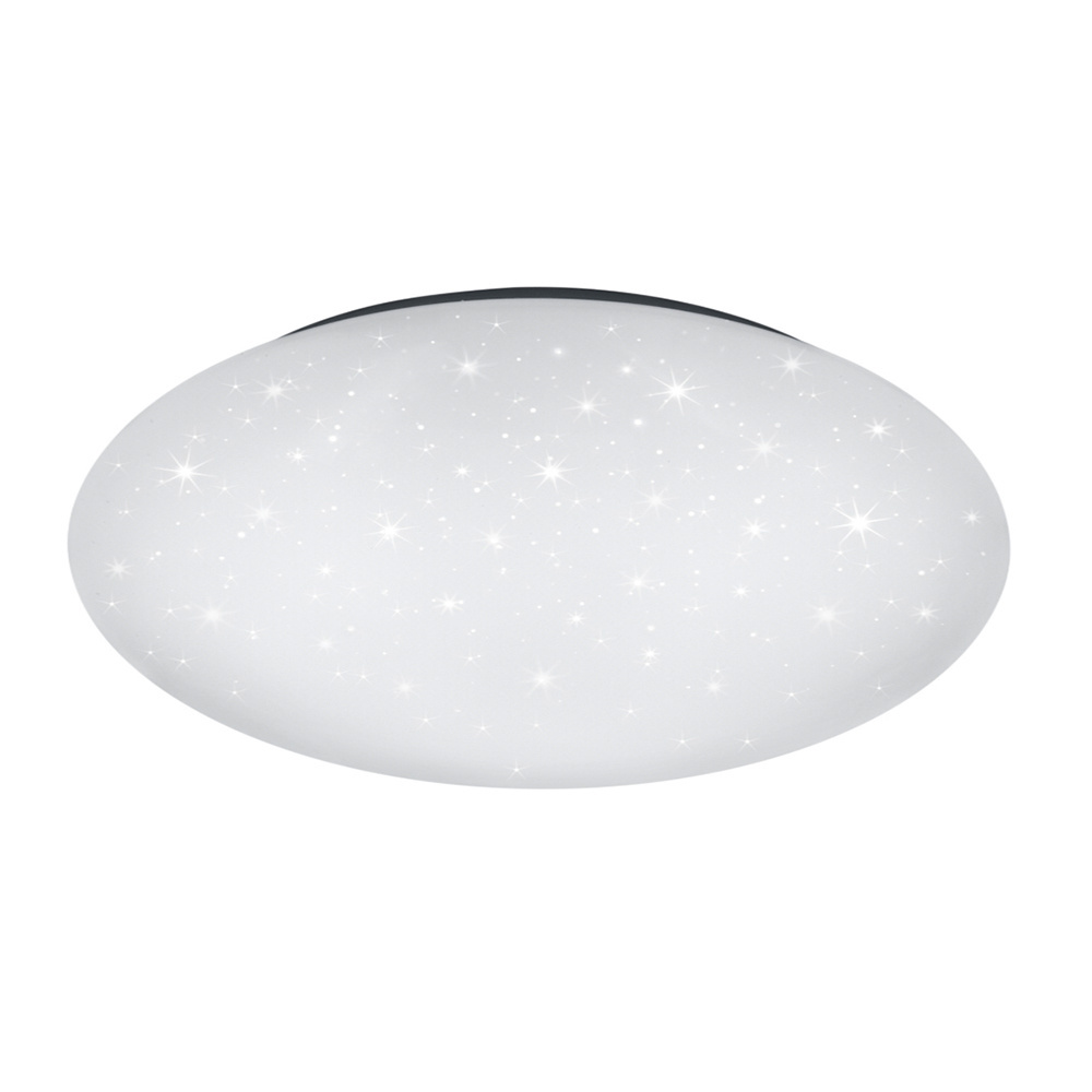 D370mm H85mm White Round Led Ceiling Lights Modern With Starlight Cover