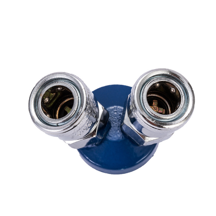 Hose Fittings Pipe Tube Quick Male Metal  Coupler Hose  Connector   2PASS QUICK COUPLER Push in Fitting