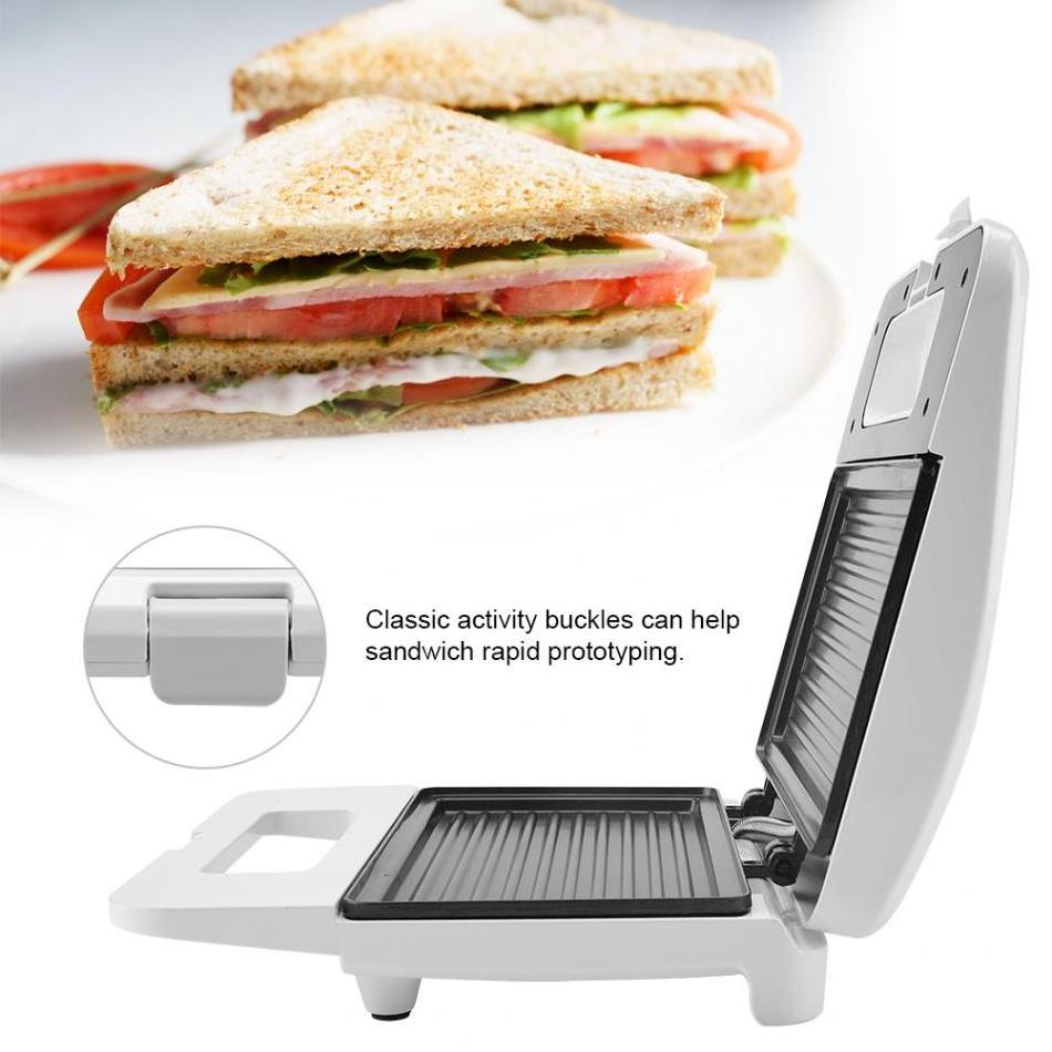 Mini Breakfast Waffles Maker Electric Waffles New Portable Mini Round Non-Stick 2 Slice Grill Sandwich Maker Toaster