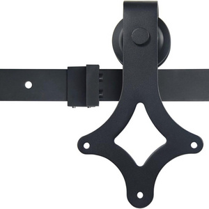 AKW Top Mount Sliding Barn Door Hardware Kit Safe and Secure Rhombus-Shape Quality Window Accessory