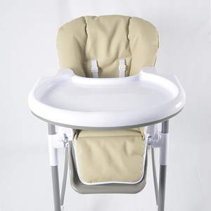 colorful feeding fold 4 locking casters baby high chair with wheels