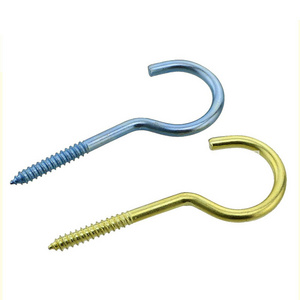 Manufacturing woodwork thread c type nut stainless steel screw bolt eye hooks screws