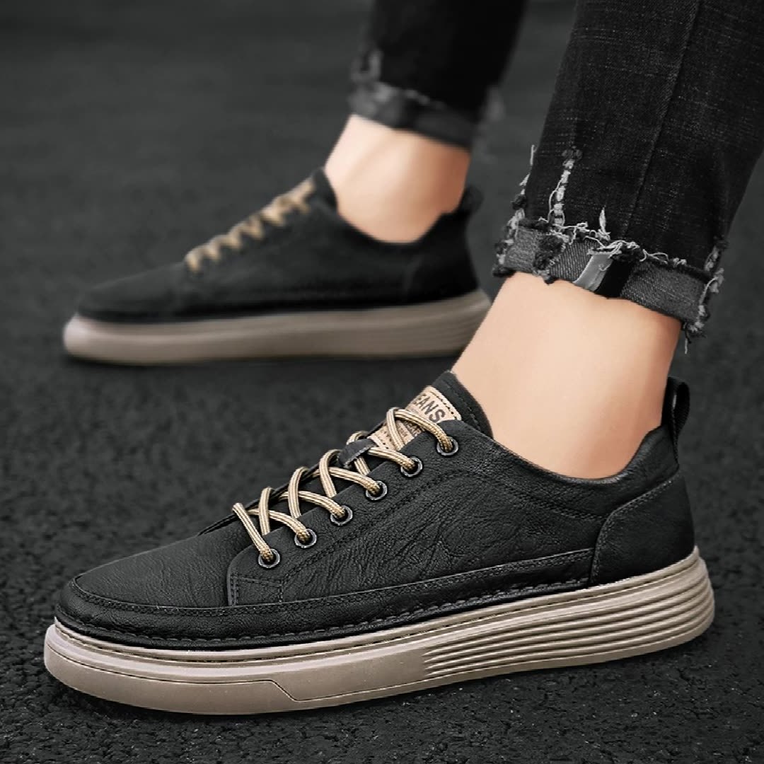 Hot selling lace up men designer shoes black shoes sneakers for men running shoe