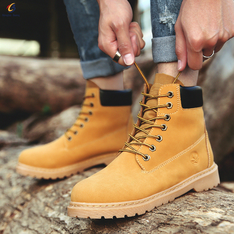 Wholesale hiking shoes safety cowboy boots women men work cowboy men's walking shoes