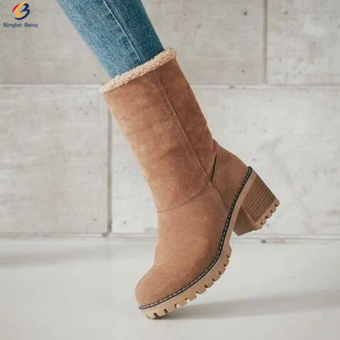 Wholesale warm plush lining women's boots ugh boots for women flat boots women