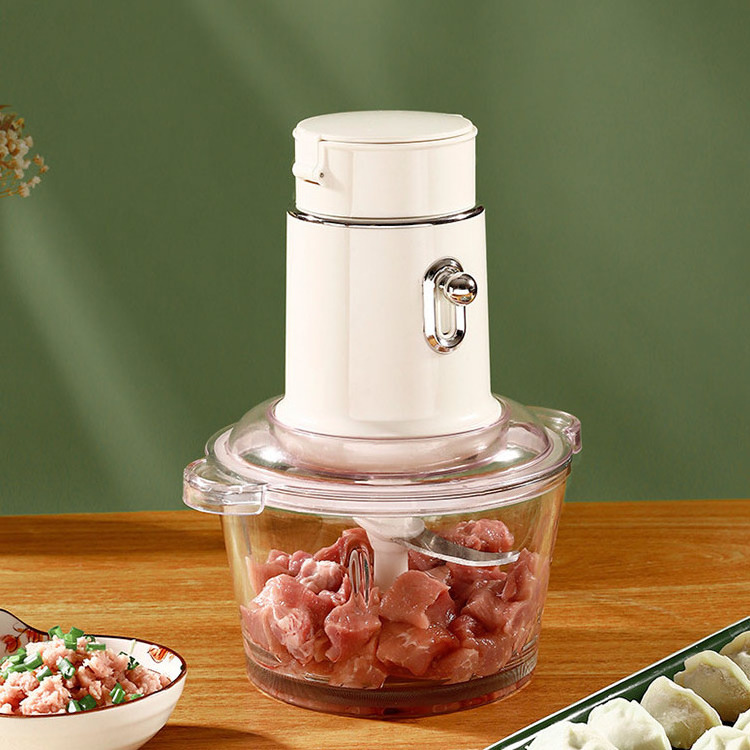 Food Chopper 9 Cup Food Processor 2.2L Glass Bowl 2 Speed Stainless Steel Motor Unit 4 Sharp Blade Grinder