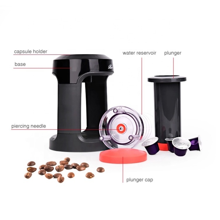 French Press Espresso Coffee Capsule Ground Durable Coffee Maker For Outdoor Picnics