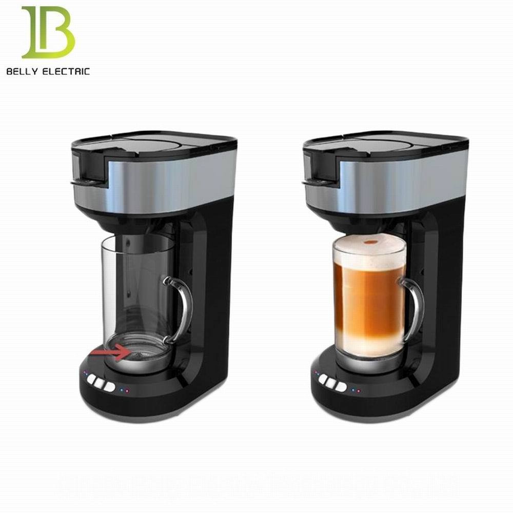 ETL Approved 3 in one accept coffee Ground and k cup capsule berw cappuccino milk frother Flavored single serve Coffee Maker