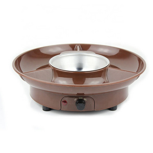 Stainless Steel 260ml demountable Fondue PP plastic chocolate cheese melting pot