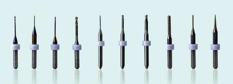 Milling Machine Burs Carbide coated Dental Handpiece Milling Burs Denture Drill