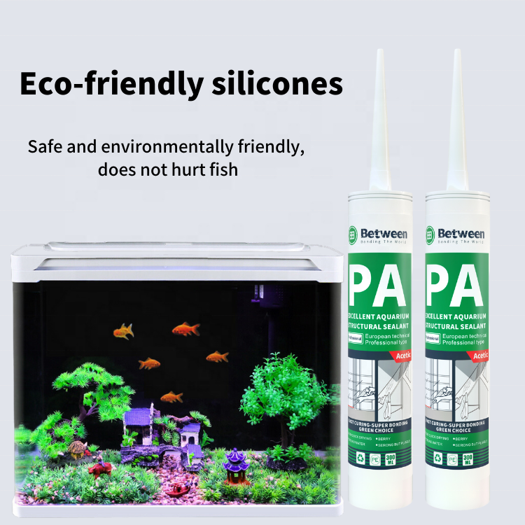 Excellent All-Glass Curtain Wall Acidic Glass Glue Silicone Sealant For Aquarium