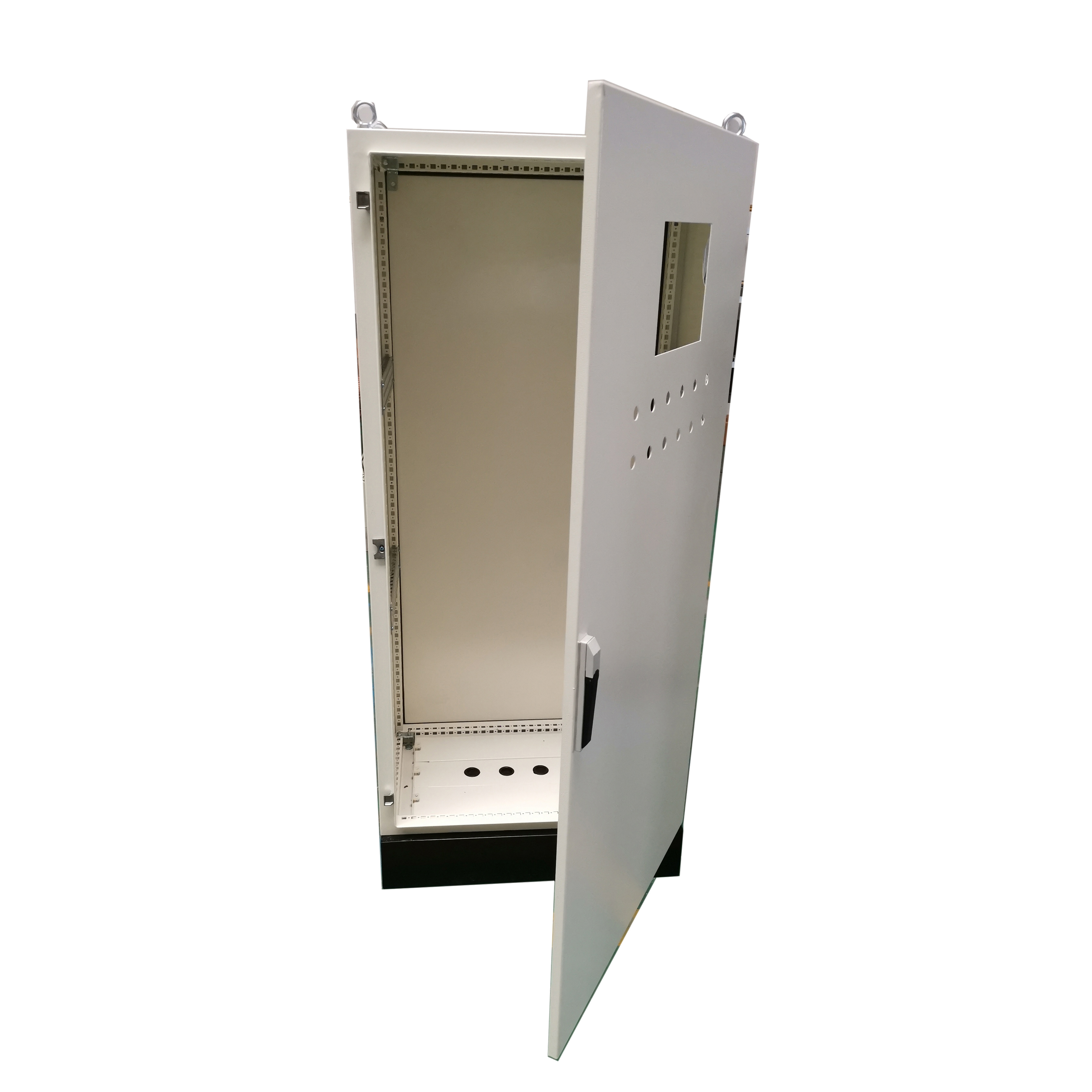 Custom PLC Din Rail IP 54 Weatherproof Floor mount meter LCD Modular Metal Breaker Enclosure Box